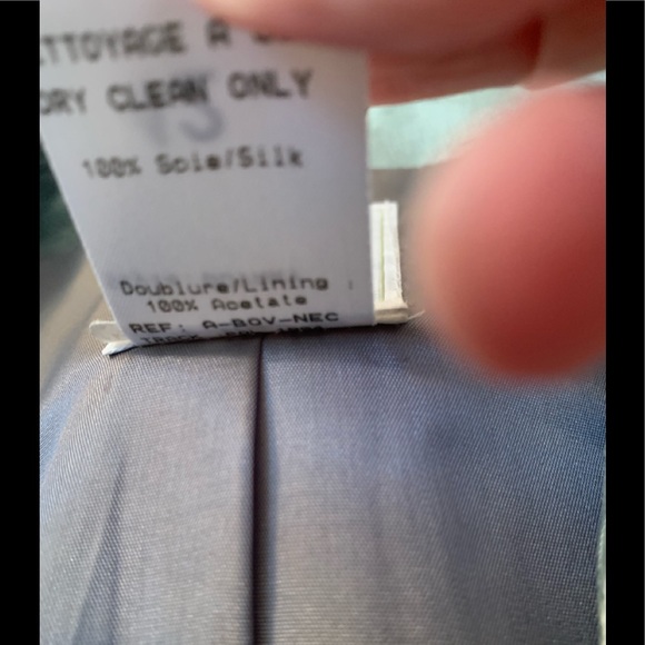 Vintage Paule Vasseur Made In France 100% Silk Embroidered Pant Suit - Picture 7 of 16